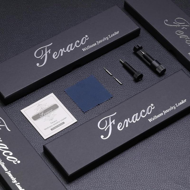 Feraco Copper Bracelet for Men, 3X Ultra Strength Magnetic Bracelets