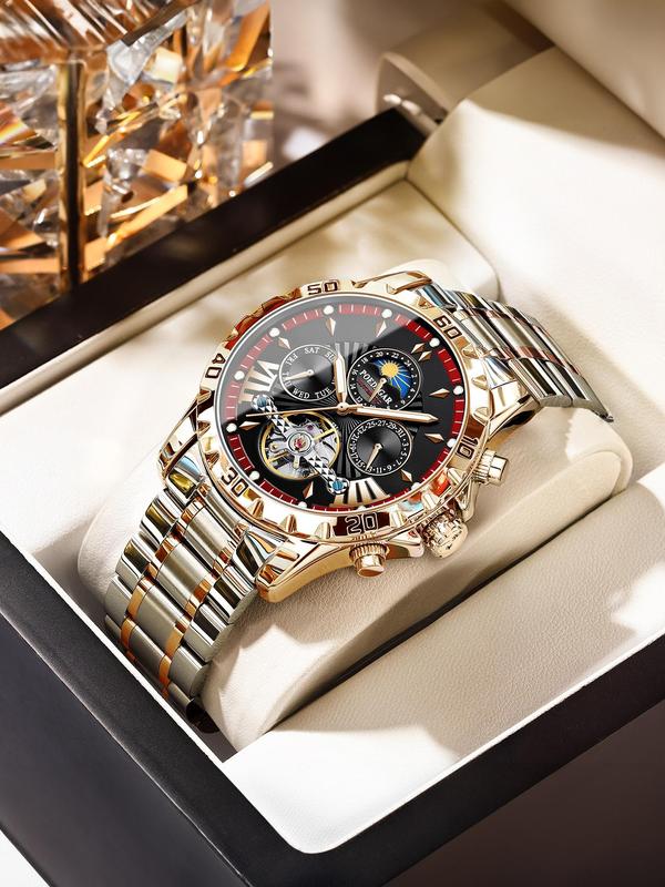 Men’s Stylish Mechanical Watch – Business, Waterproof, Luminous