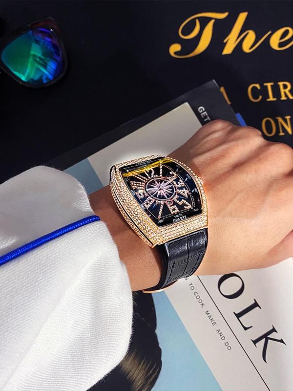 Luxury Square Rhinestone Quartz Watch