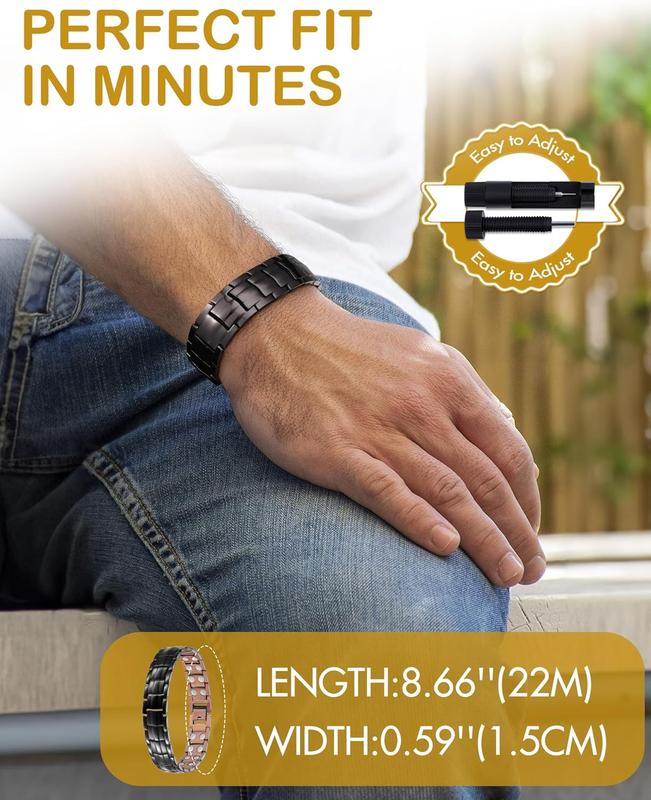 Magnetic Copper Bangle for Men – Trendy & Durable