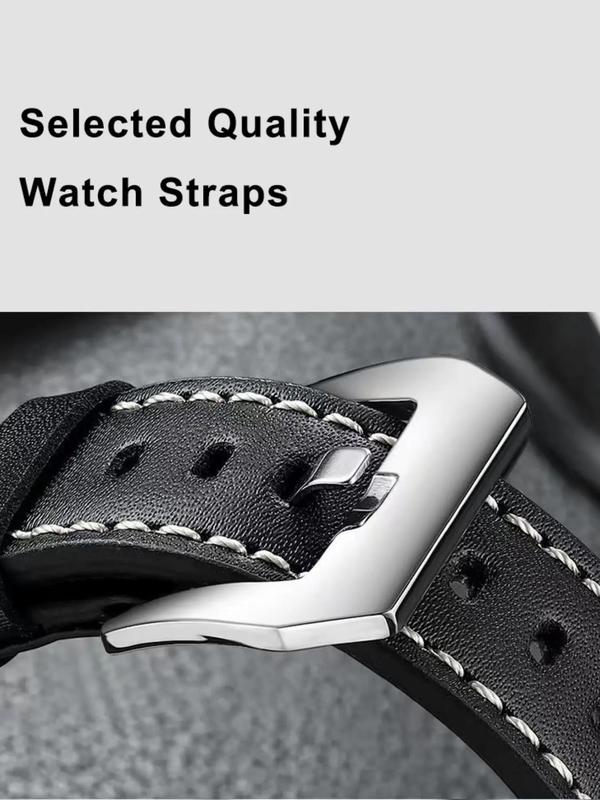 Vintage Mechanical Leather Watch – Luminous Dial