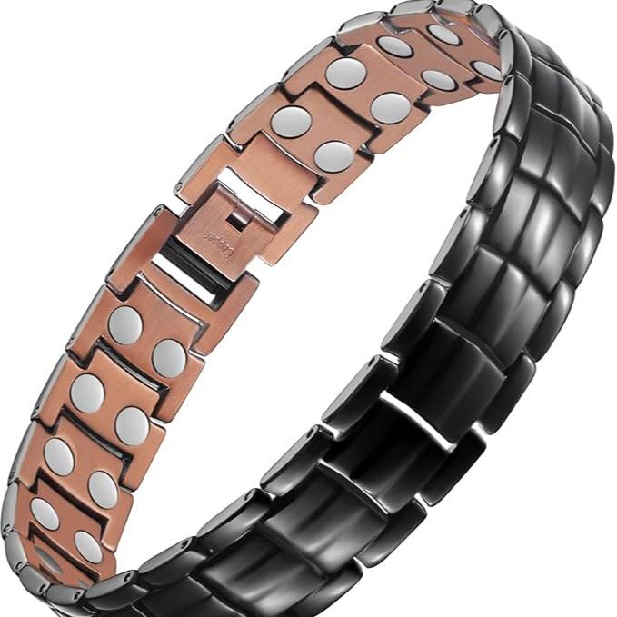 Magnetic Copper Bangle for Men – Trendy & Durable