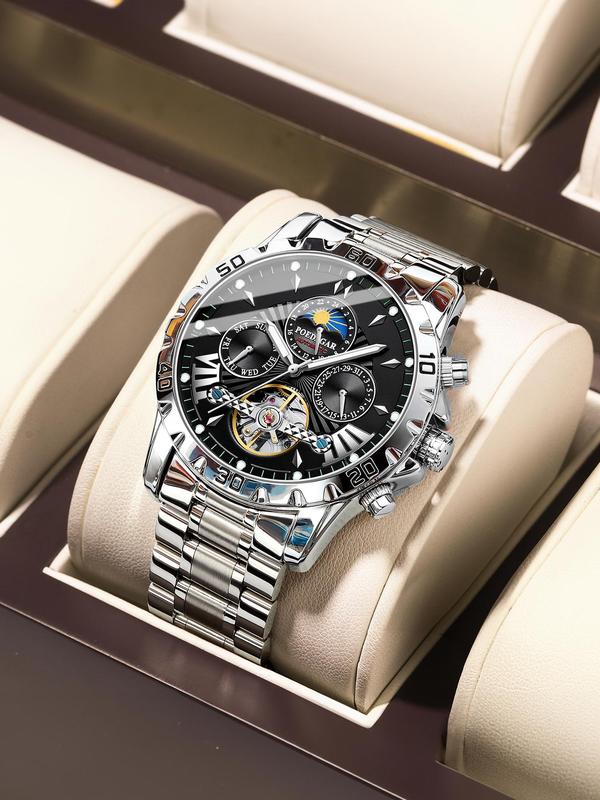 Men’s Stylish Mechanical Watch – Business, Waterproof, Luminous