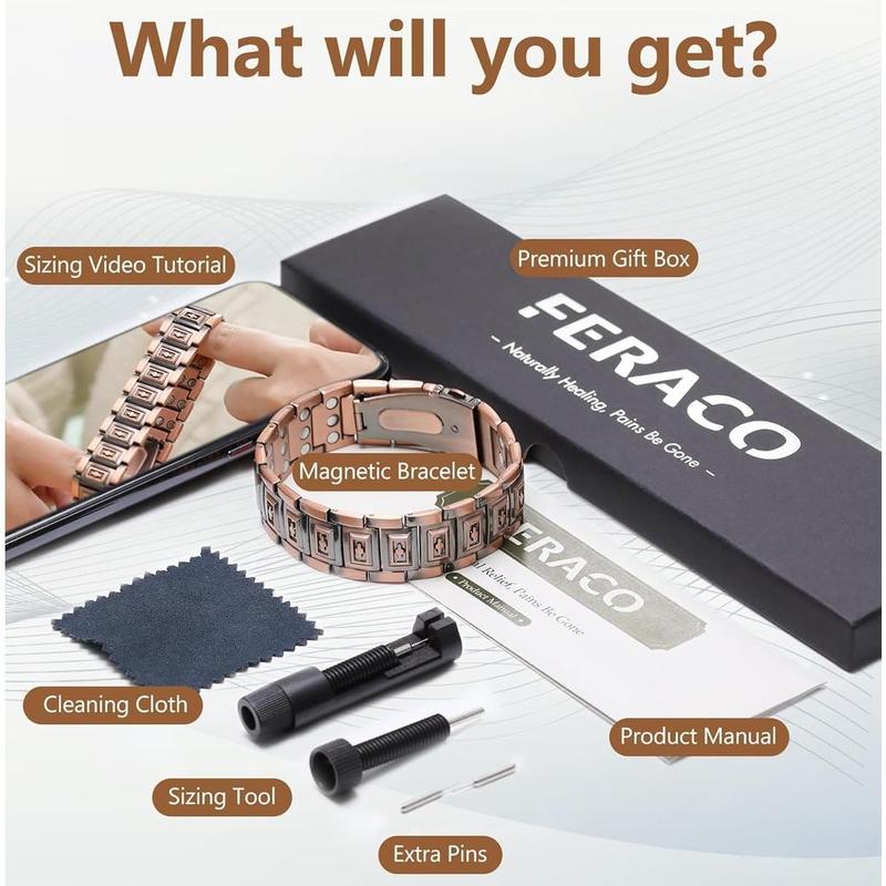 Magnetic Cross Copper Bracelet – Men’s Faith Jewelry