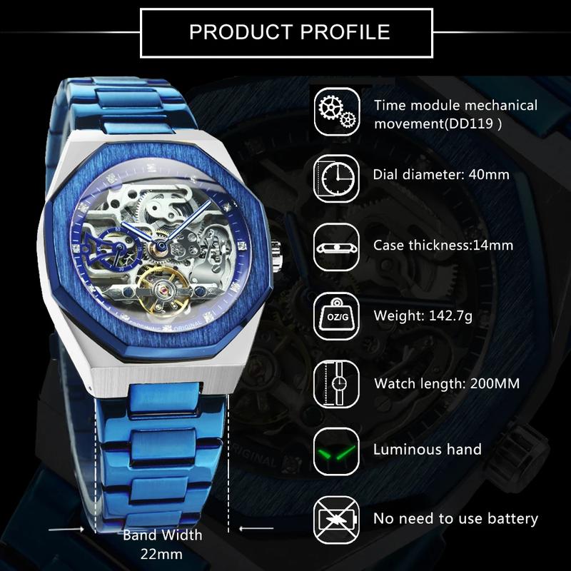 Luxury Men’s Luminous Mechanical Watch